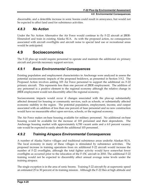 F-22 Plus-Up Environmental Assessment - Joint Base Elmendorf ...