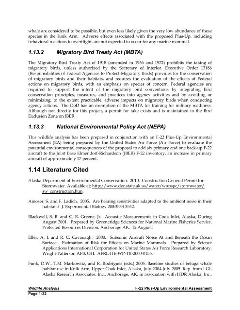 F-22 Plus-Up Environmental Assessment - Joint Base Elmendorf ...