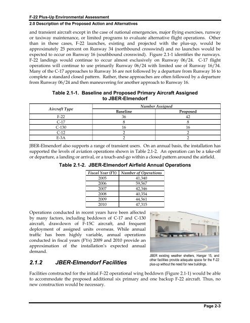 F-22 Plus-Up Environmental Assessment - Joint Base Elmendorf ...