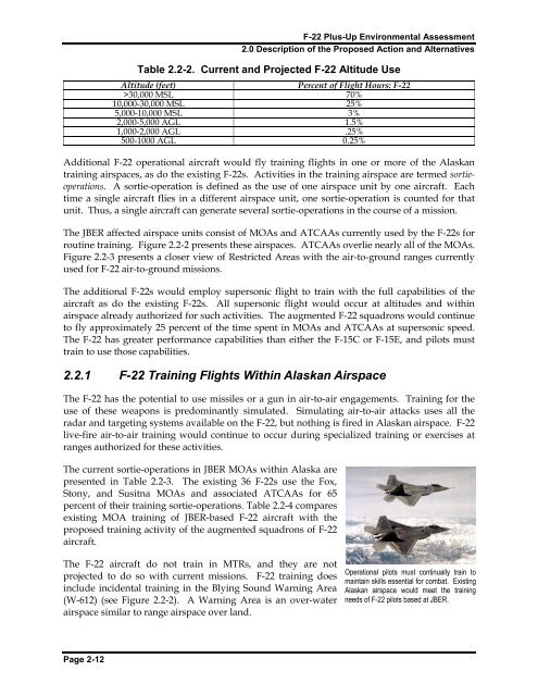 F-22 Plus-Up Environmental Assessment - Joint Base Elmendorf ...