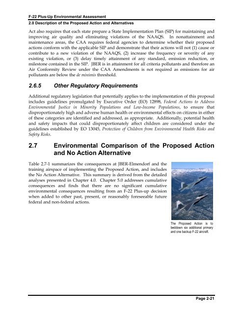 F-22 Plus-Up Environmental Assessment - Joint Base Elmendorf ...