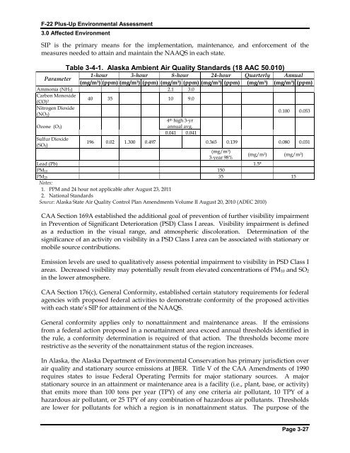 F-22 Plus-Up Environmental Assessment - Joint Base Elmendorf ...