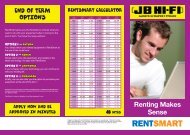 Renting Makes Sense - JB Hi Fi