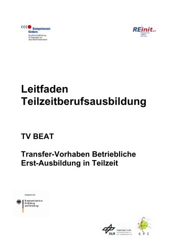 Konzept BOQ-BEAT - Teilzeitberufsausbildung - RE/init e.V.