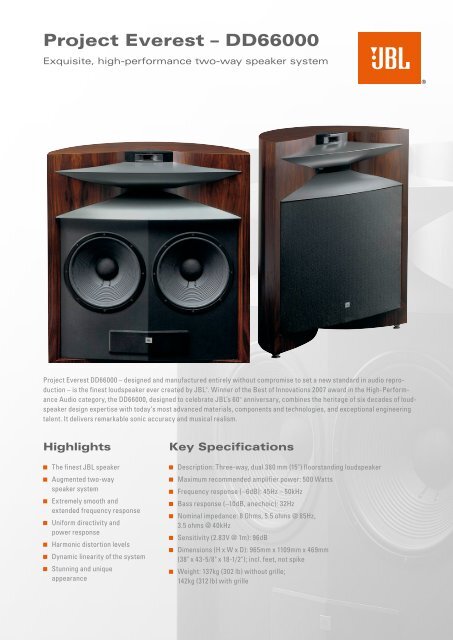 Project Everest – DD66000 - JBL.com