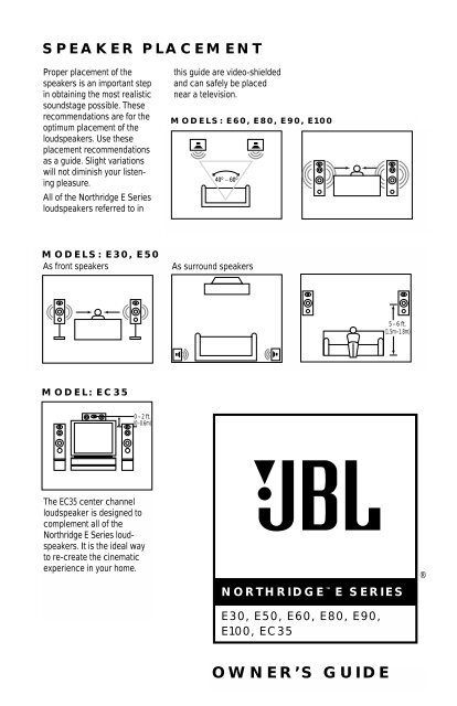 mager peddling Blandet Speaker placement - JBL.com