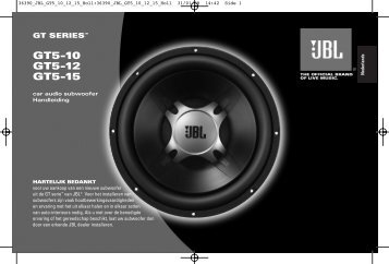 GT5-10 GT5-12 GT5-15 - JBL.com