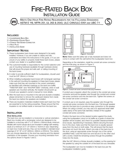 Fire Rated Back Box Installation Guide