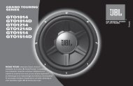 GTO1014 GTO1014D GTO1214 GTO1214D GTO1514 ... - JBL.com