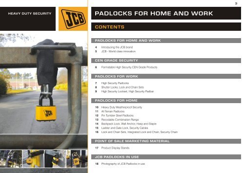 JCB Padlocks