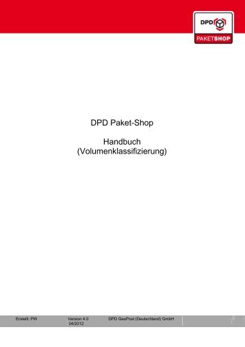 DPD Paket-Shop Handbuch