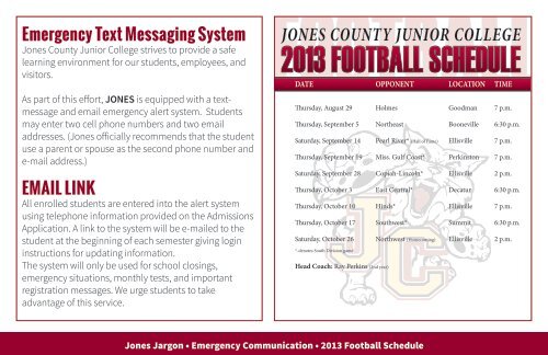 Jones Upclose - Orientation Packet - Jones County Junior College