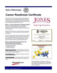 Career Readiness Certificate - Jones County Junior College