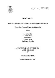 Lowell Lawrence v. Financial Services Commission - Judicial ...