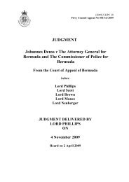 Johannes Deuss v The Attorney General for Bermuda - Judicial ...