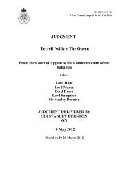 Terrell Neilly v The Queen - Judicial Committee of the Privy Council