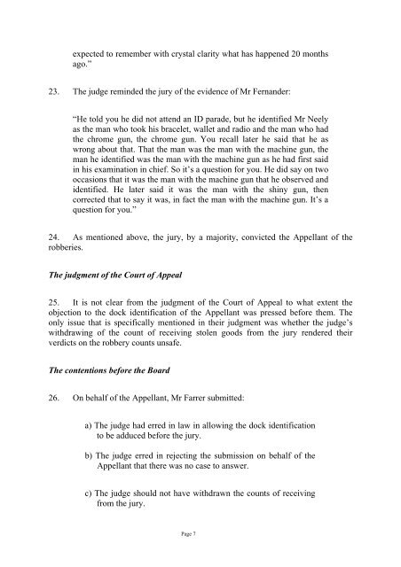 Terrell Neilly v The Queen - Judicial Committee of the Privy Council