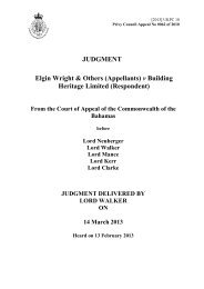 Elgin Wright & Others (Appellants) - Judicial Committee of the Privy ...