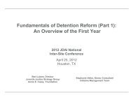 Fundamentals of Detention Reform (Part 1): An ... - JDAI Helpdesk