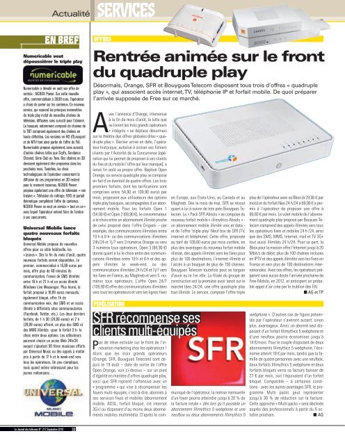 tÃ©lÃ©charger - Le Journal Des TÃ©lÃ©coms