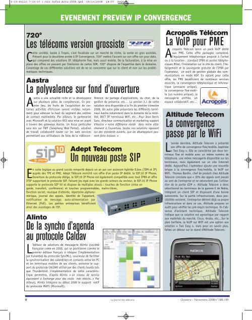 tÃ©lÃ©charger - Le Journal Des TÃ©lÃ©coms