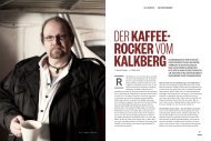 DER KAFFEE­ ROCKER VOM KALKBERG