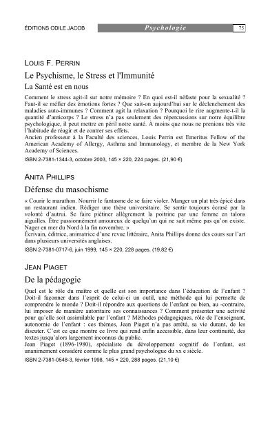 Liste alphabÃ©tique des auteurs - Pr Jean-Yves Hayez