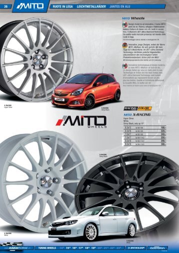 MITO X-RACING MITO Wheels - Jec Import SA