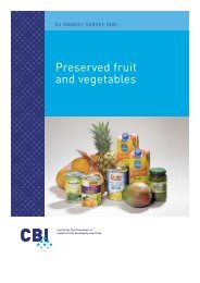 EU MARKET SURVEY Preserved fruit and vegetables - JEDCO
