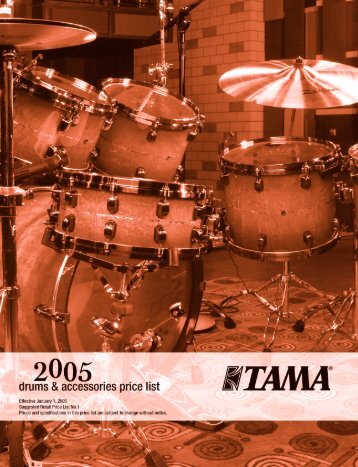 2005 Tama drum and hardware pricelist - Jedistar
