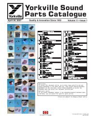 yorkville speaker parts