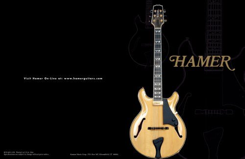 Visit Hamer On-Line at: www.hamerguitars.com - Jedistar