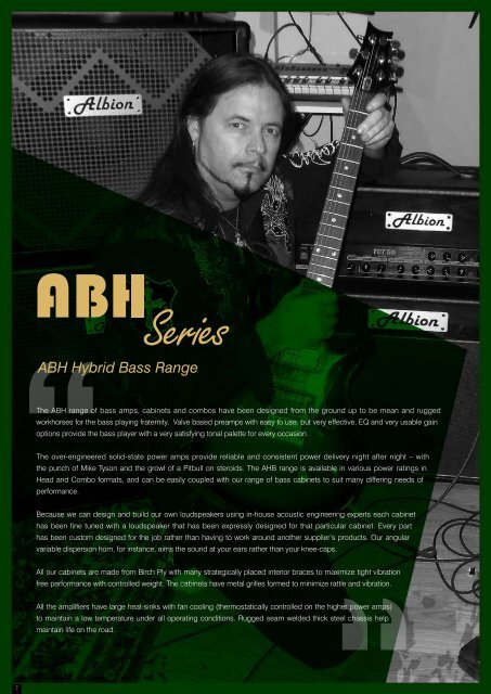 Albion Brochure 2013 - Albion Amps