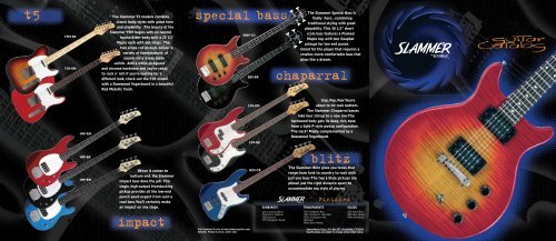 t5 blitz impact chaparral special bass - Slammer Guitars by Hamer