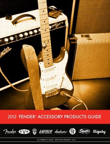 2012 Fender accessories pricelist - Jedistar