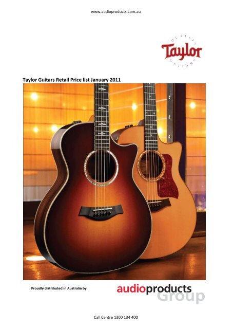 Taylor Guitars Retail Price list January 2011 Jedistar