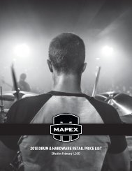 2013 DRUM & HARDWARE RETAIL PRICE LIST - Mapex Drums