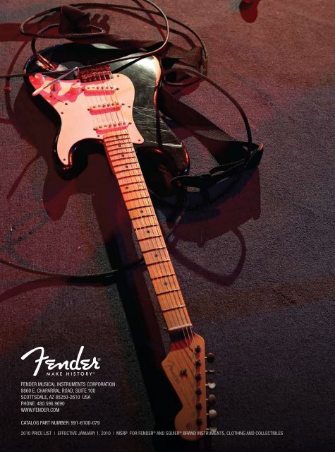 2010 price list - Fender