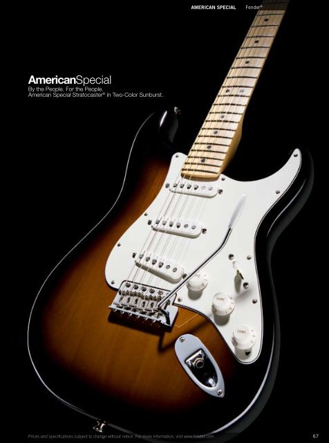 2010 price list - Fender