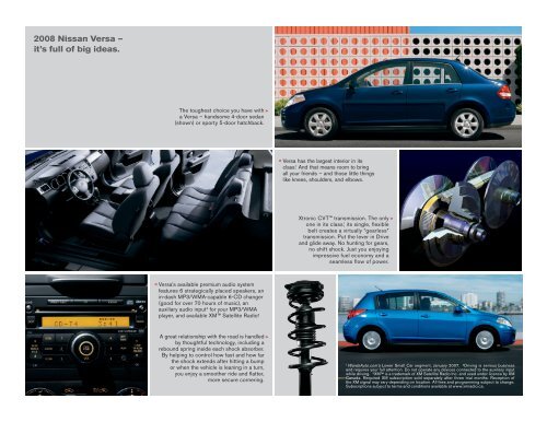 2008 Nissan Versa Brochure - Jeff Young Design