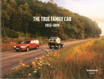 Volvo Brochure - The True Family Car 1953-1999 - Volvo Owners Club