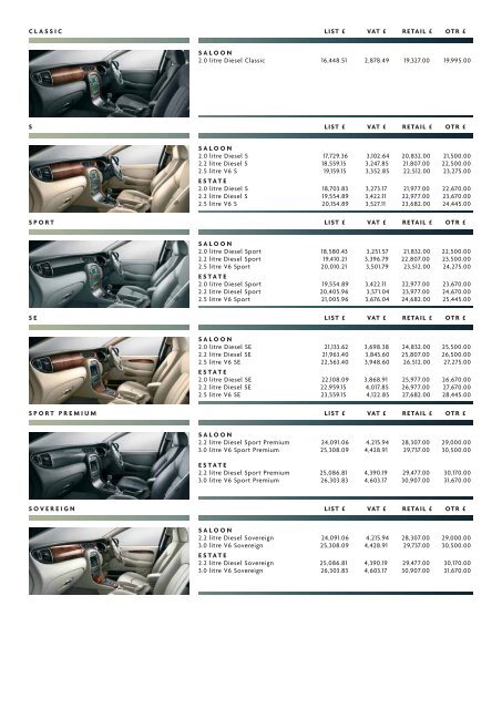 2006 Jaguar X-Type Brochure - Jeff Young Design