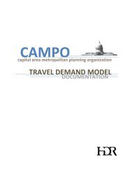 CAMPO Travel Demand Forecasting Model Documentation