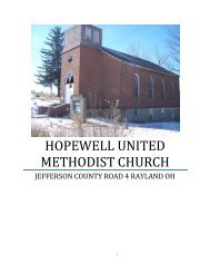 hopewell united methodist church - Jefferson County Chapter of the ...