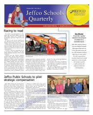 Jeffco Public Schools to pilot strategic compensation Racing to read