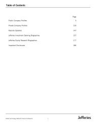 Table of Contents - Jefferies