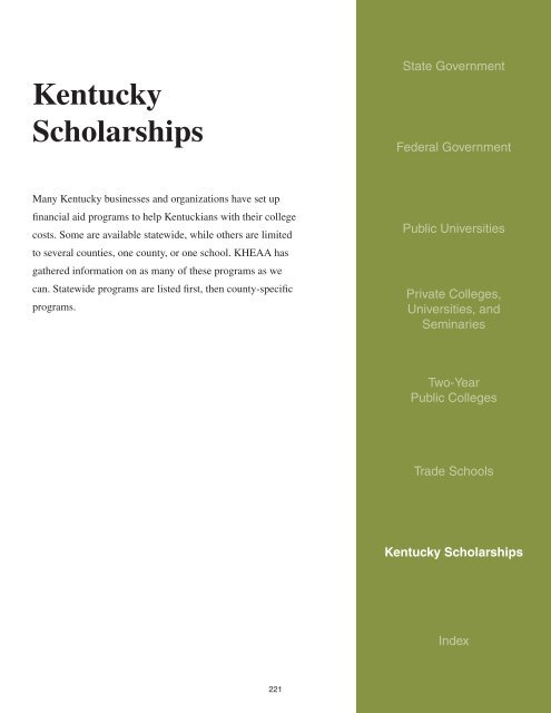 Kentucky Scholarships - Jefferson County Public Schools