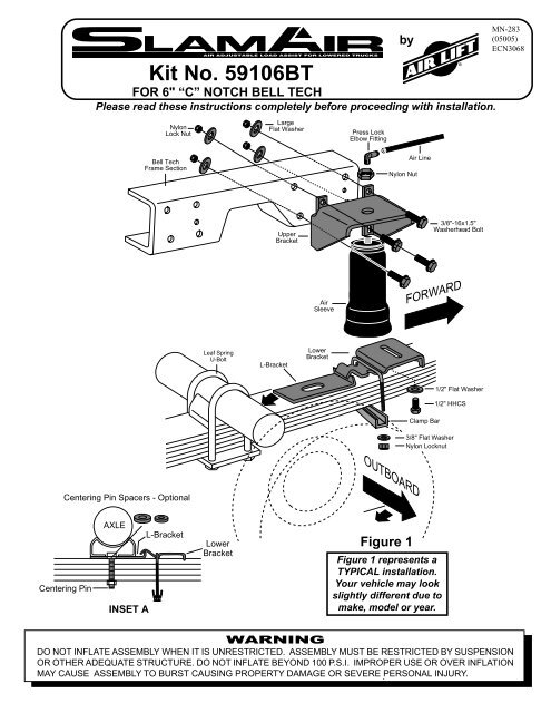 Air Lift 59106BT Leveling Kit Installation Instructions - Jegs