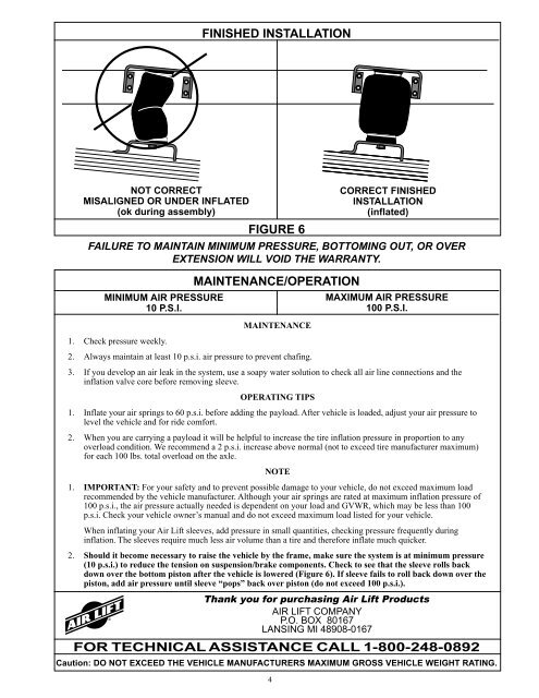 Air Lift 59106BT Leveling Kit Installation Instructions - Jegs