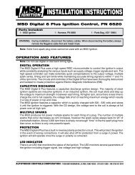 Auto Meter 5301 Ignition Interrupter Installation